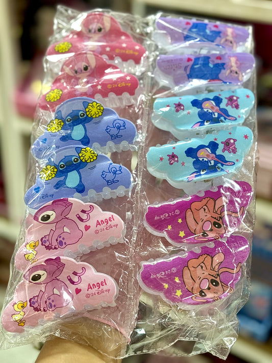 1pcs Barrette cheveux stitch couleur aléatoire - Girlzbox