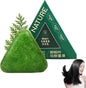 Nature Triangle Shampoo Bar, Nature Seven Green Soap Shampoo, Usman Grass 𝐒hampoo Bar, Calming & Strengthens Hair for Women and Mens