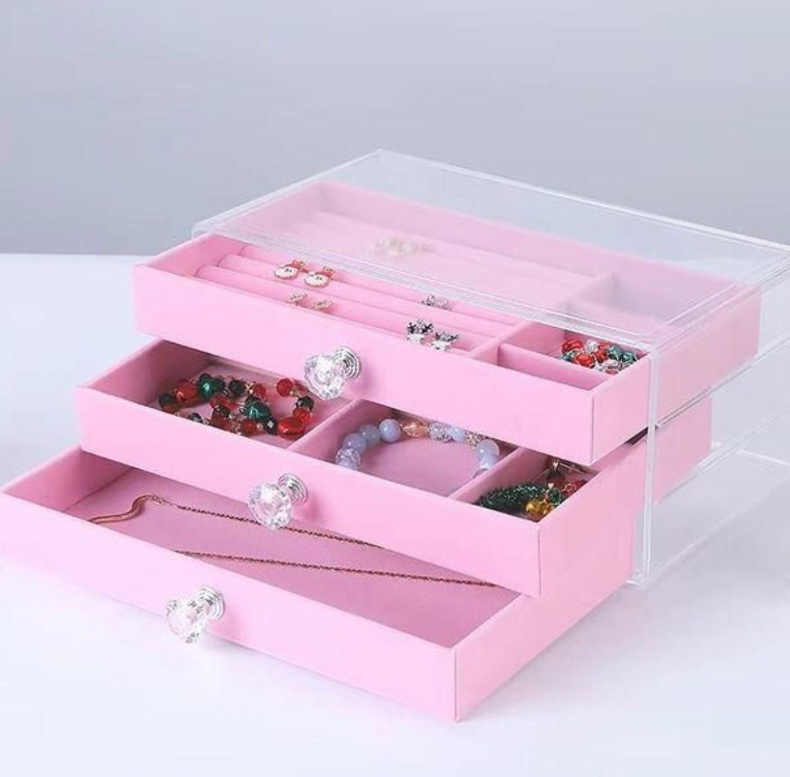 Boite à bijoux rangement tres chic منظم المجوهرات - Girlzbox