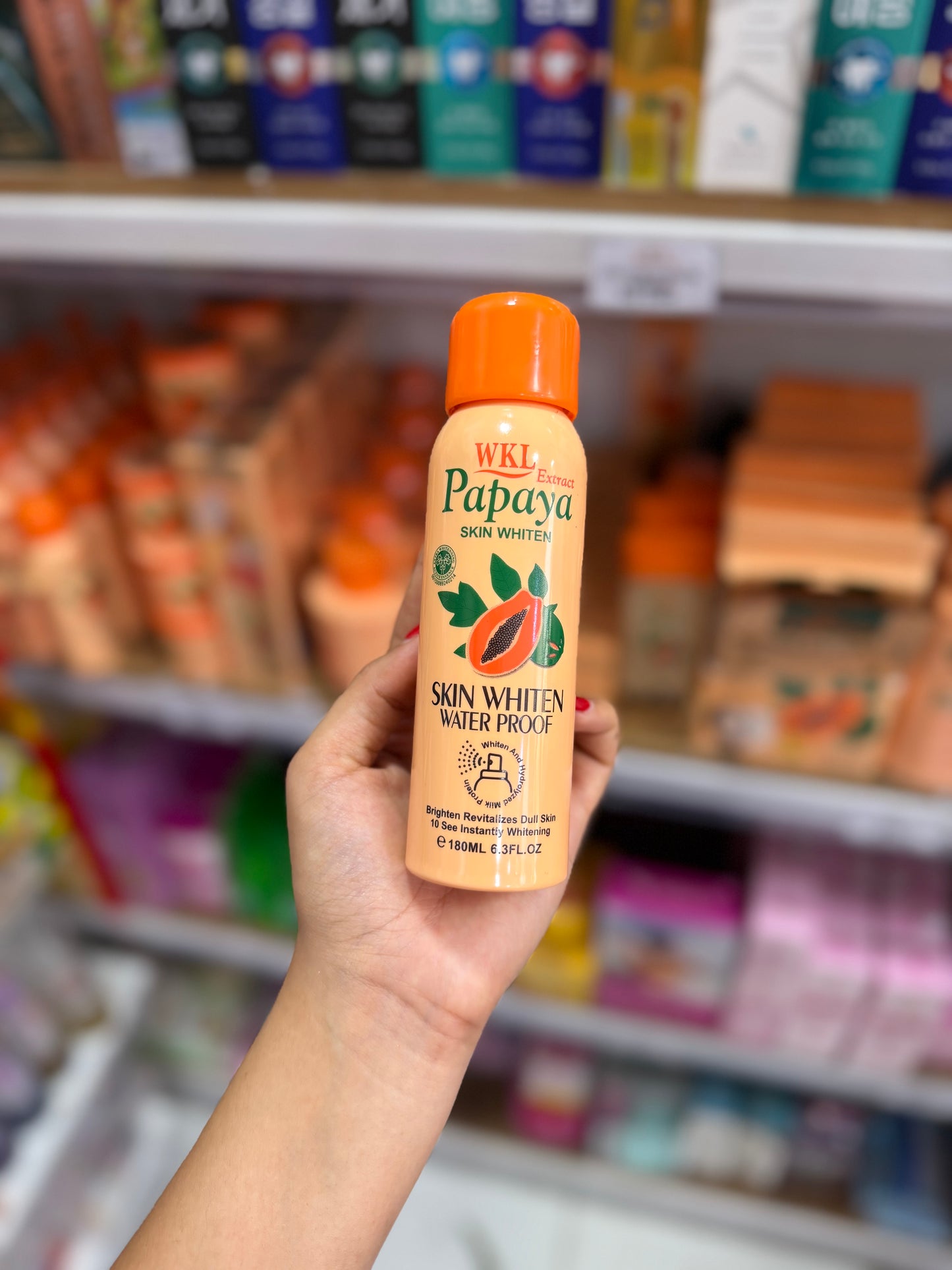 Spray éclaircissant pour le corps papaya - Girlzbox