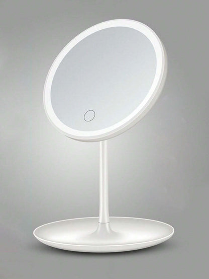 Nouveau Miroir De Maquillage De Bureau Avec Des Lumières Led, Miroir De Cosmétique