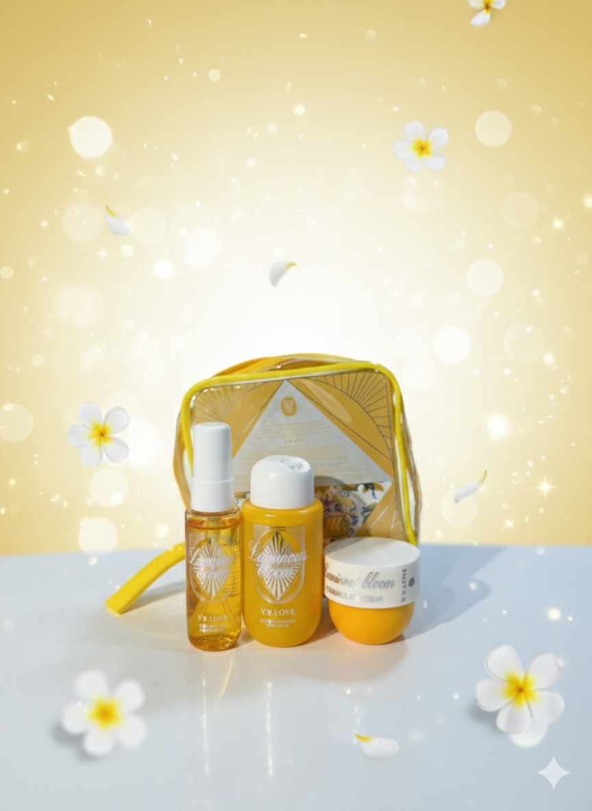 Pack 3x brume pour le corps gel douche crème hydratante odeur tropicale fruitée fraîche - Girlzbox