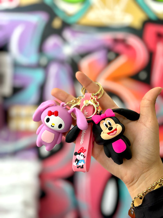 Porte clé caractère fun - Girlzbox