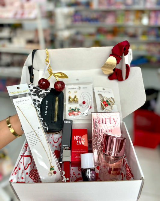 Cherry accessoire parfum makeup box - Girlzbox