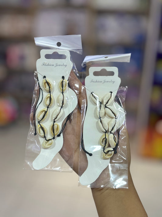Khalkhal coquillages trendy accessoires pieds summer vibes - Girlzbox