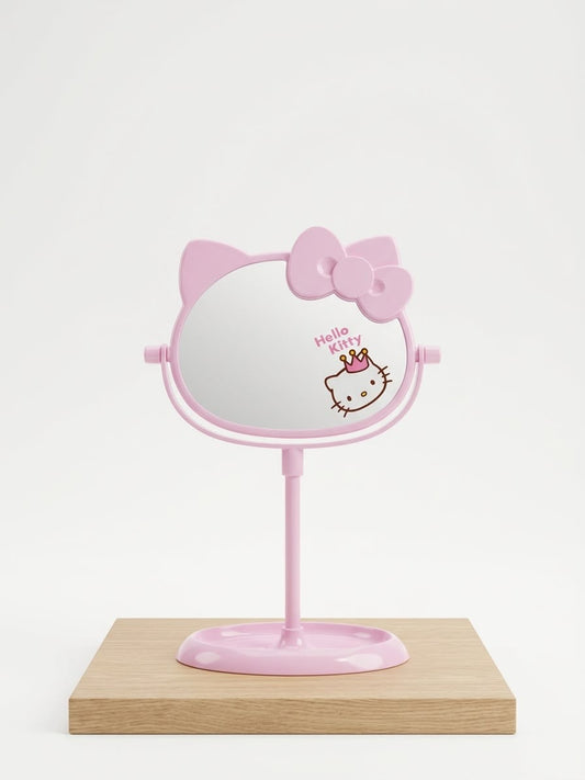 Miroir hello kitty avec support miroir deux face zoom et normal - Girlzbox