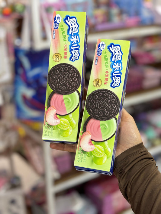 1pcs Asian oreo limited flavors raisin pêche - Girlzbox