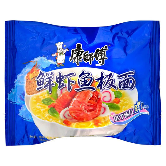 Noodles nouilles ramen Chinese instant noodles fruits de mer Master Kong (Kong Shifu) taste seafood