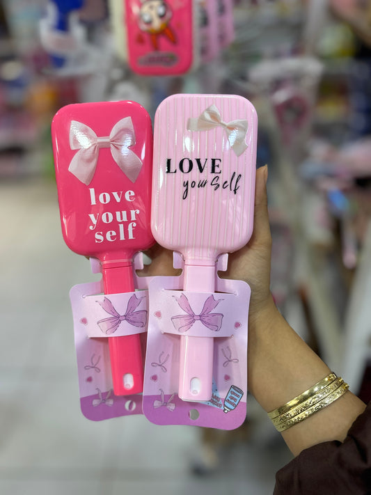 Brosse pour les cheveux girly pink grand format - Girlzbox