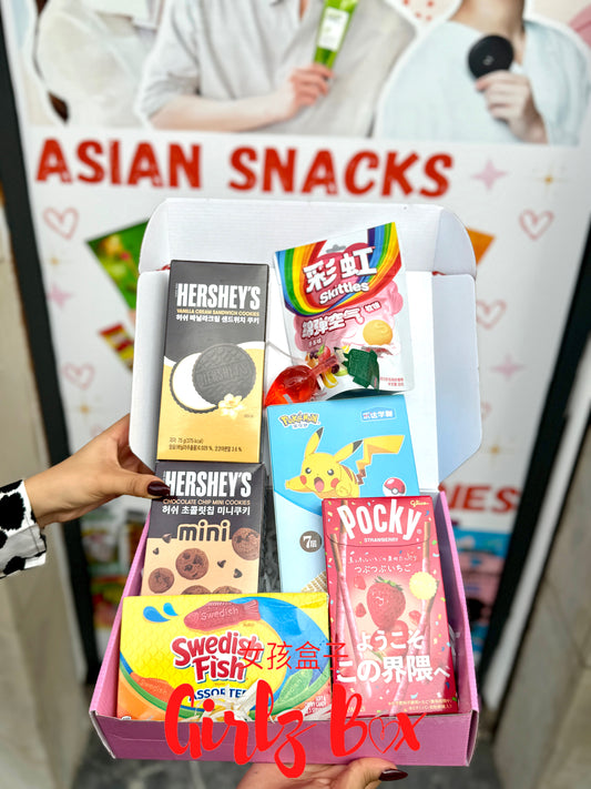 American and korean snacks box - Girlzbox