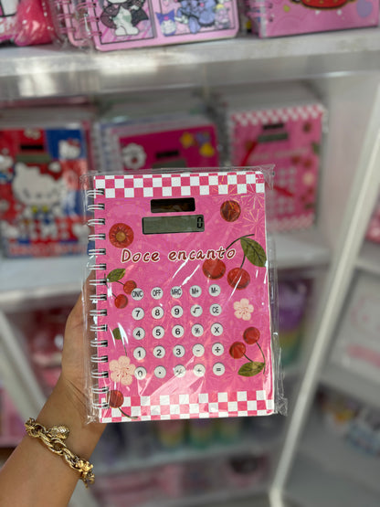 Bloc notes avec calculatrice - Girlzbox