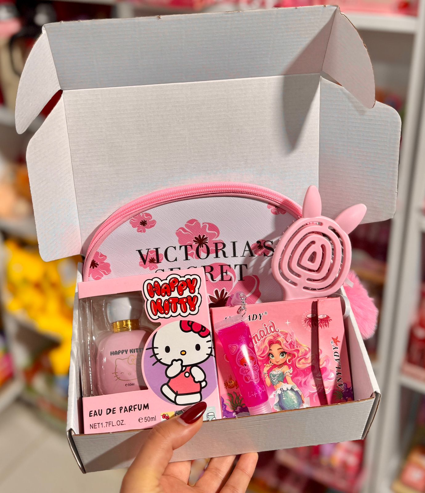 Pink hello kitty christmas gift box cadeau fin d’année - Girlzbox