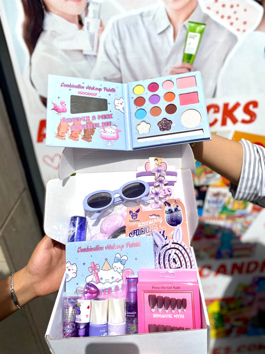 Cute box pour fille maquillage faux ongles parfum masque - Girlzbox