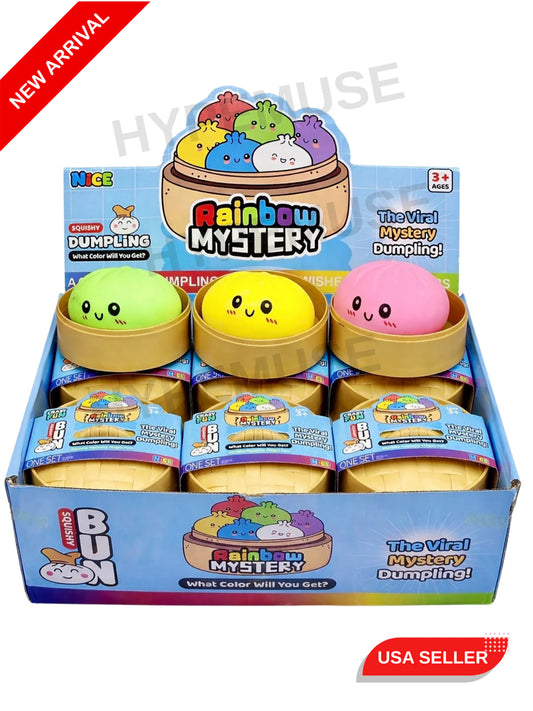 Viral Glitter Squishy Dumpling Blind Box Mystery 1pcs - Girlzbox