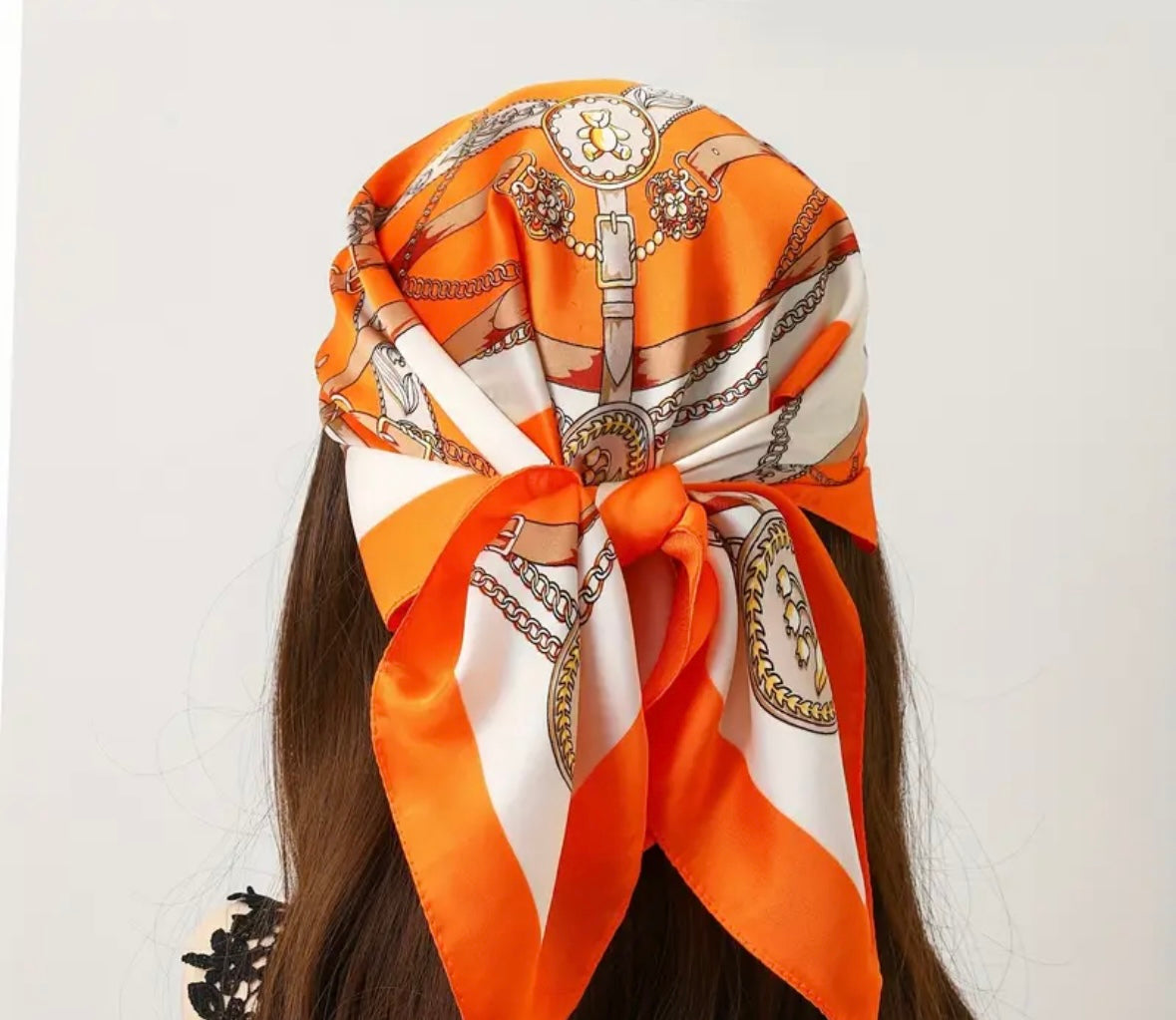 Foulards satin couleur aléatoire tendance - Girlzbox