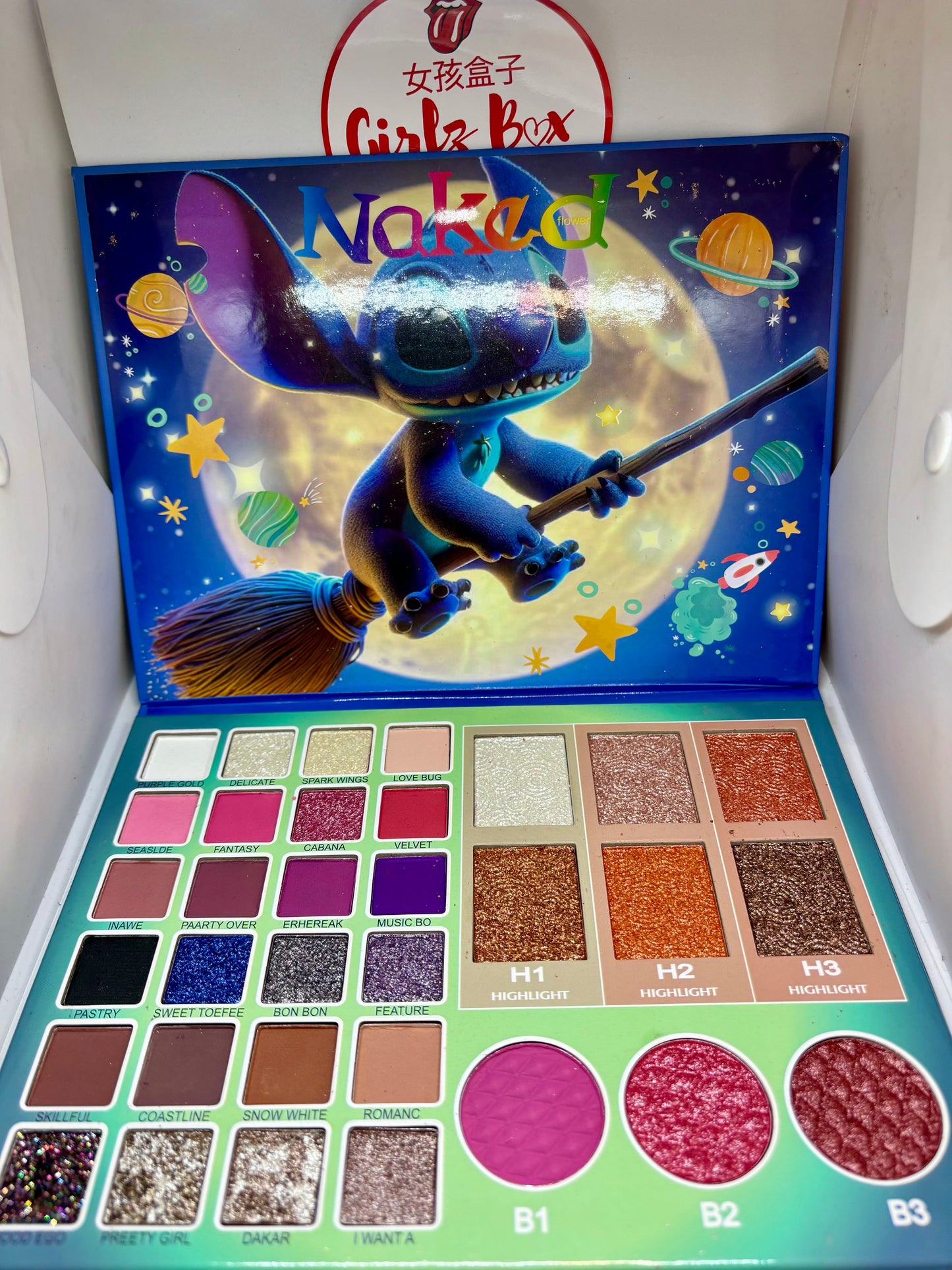 Stitch grande palette fards à paupières Highlight blush - Girlzbox