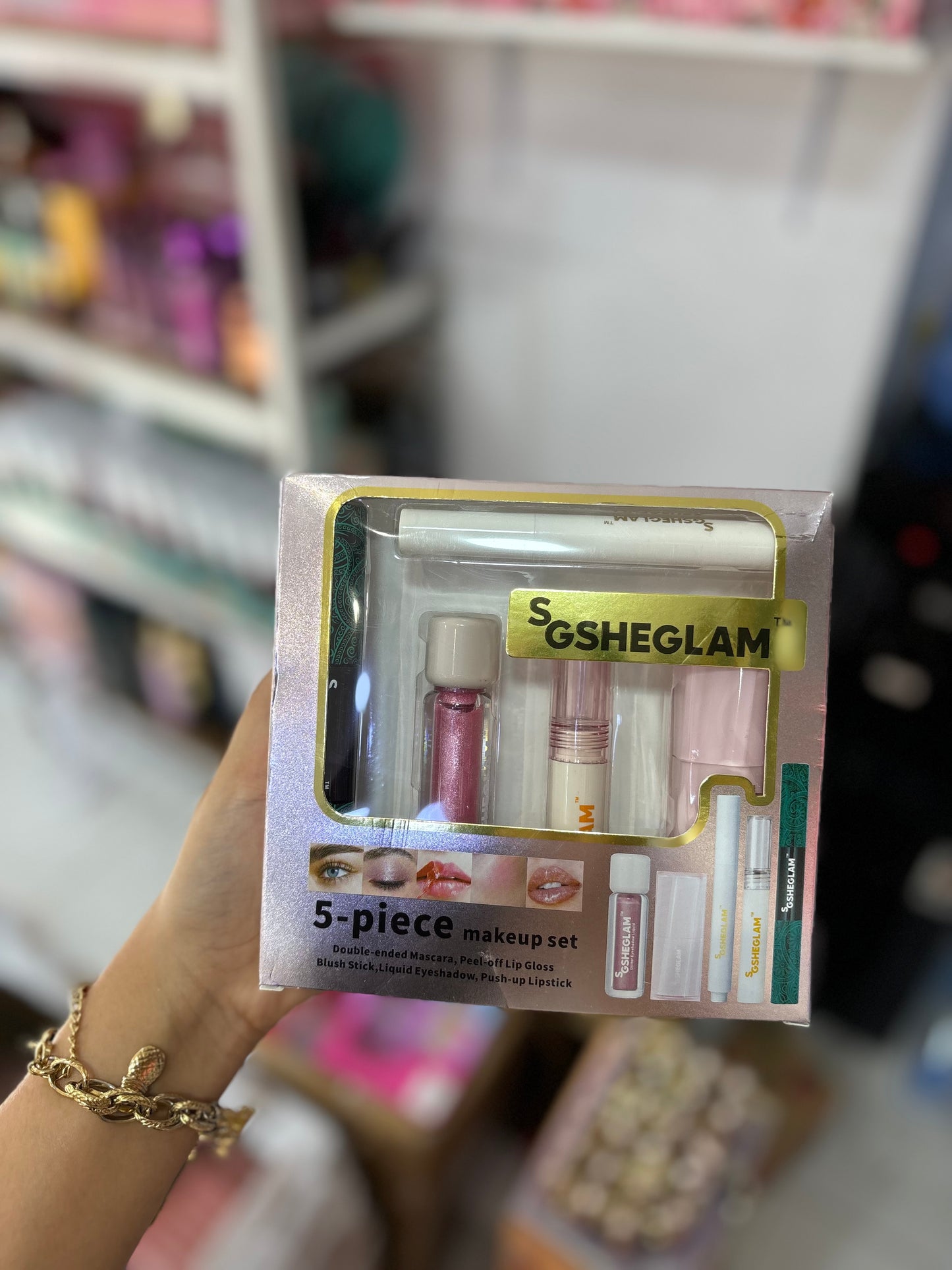 Pack x5 gsheglam blush lip gloss mascara lip tint - Girlzbox