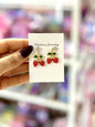 Boucles d’oreilles fraise 🍓 acier inoxydable - Girlzbox