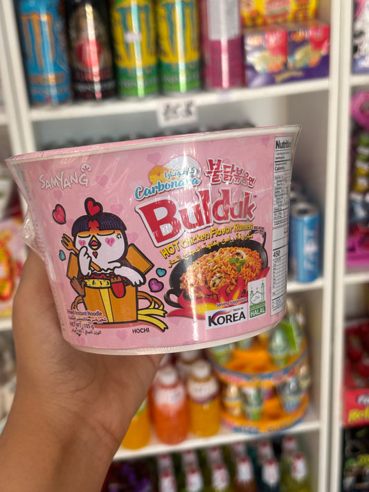 Big cup buldak noodels carbonara spicy ramen nodls nouille-Girlzbox