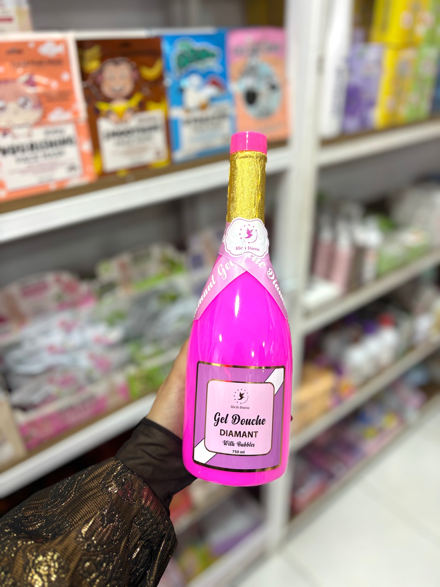 Grand gel douche fraise diamant with bubbles  - Girlzbox