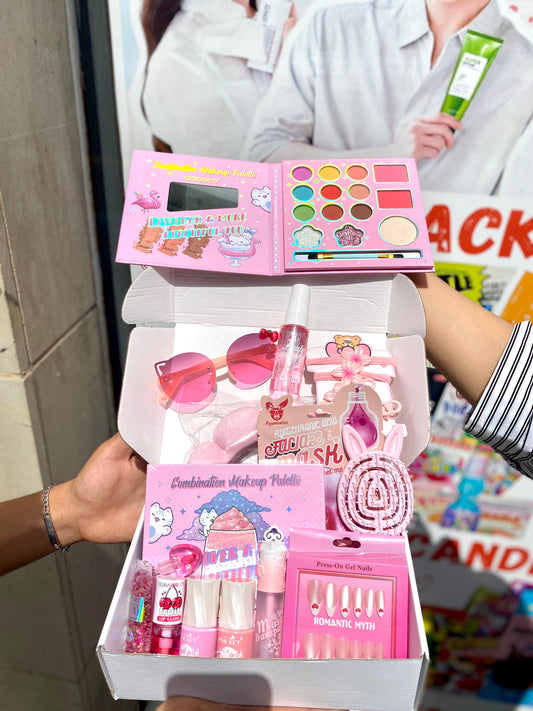 Cute box pour fille maquillage faux ongles parfum masque - Girlzbox