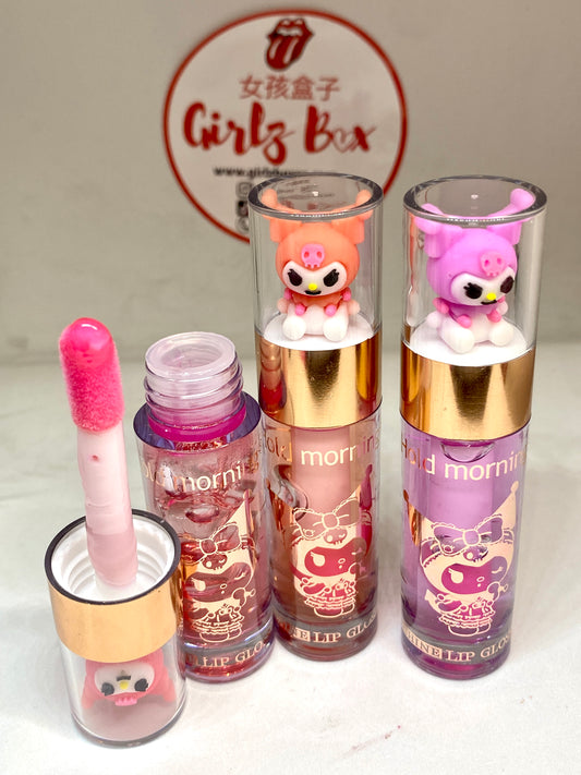 Lip gloss kuromi cute couleur rose naturel effet lèvres - Girlzbox
