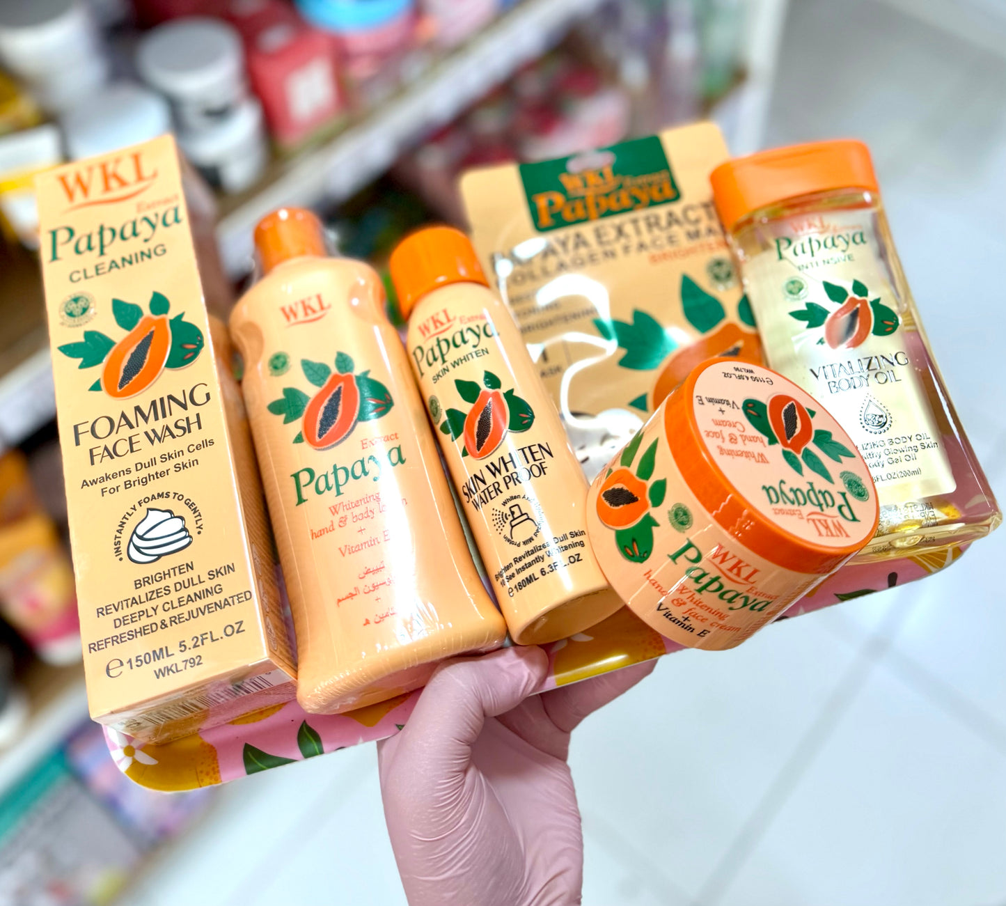 Papaya éclaircissant pack باك التبييض للجسم و اليدين والوجه