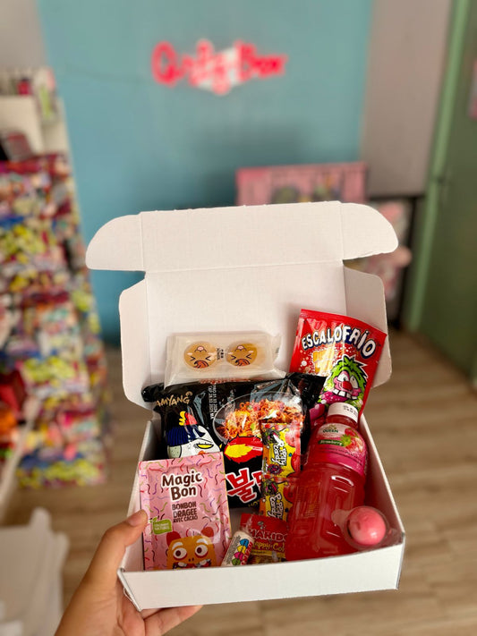 Mini box dégustation nouilles ramen samyang candy boisson mogu - girlzbox