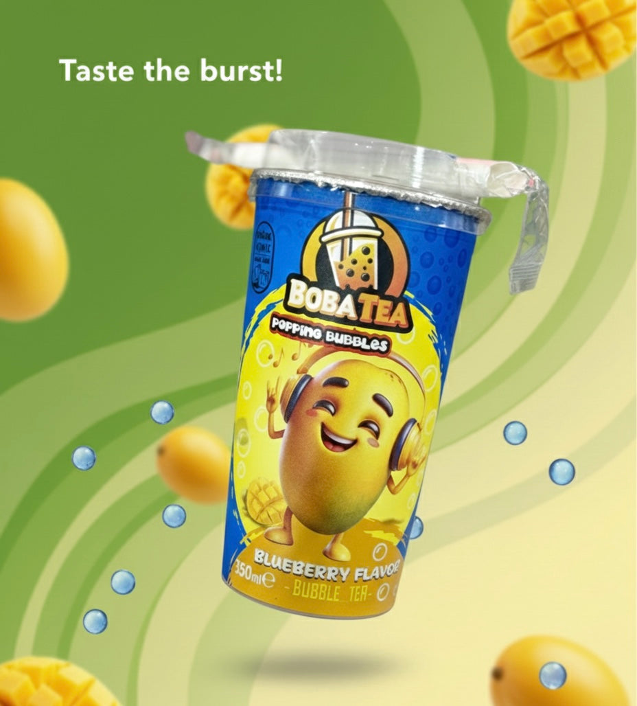 Boba tea popping mango mangue bubble tea candy cargo pappi - Girlzbox