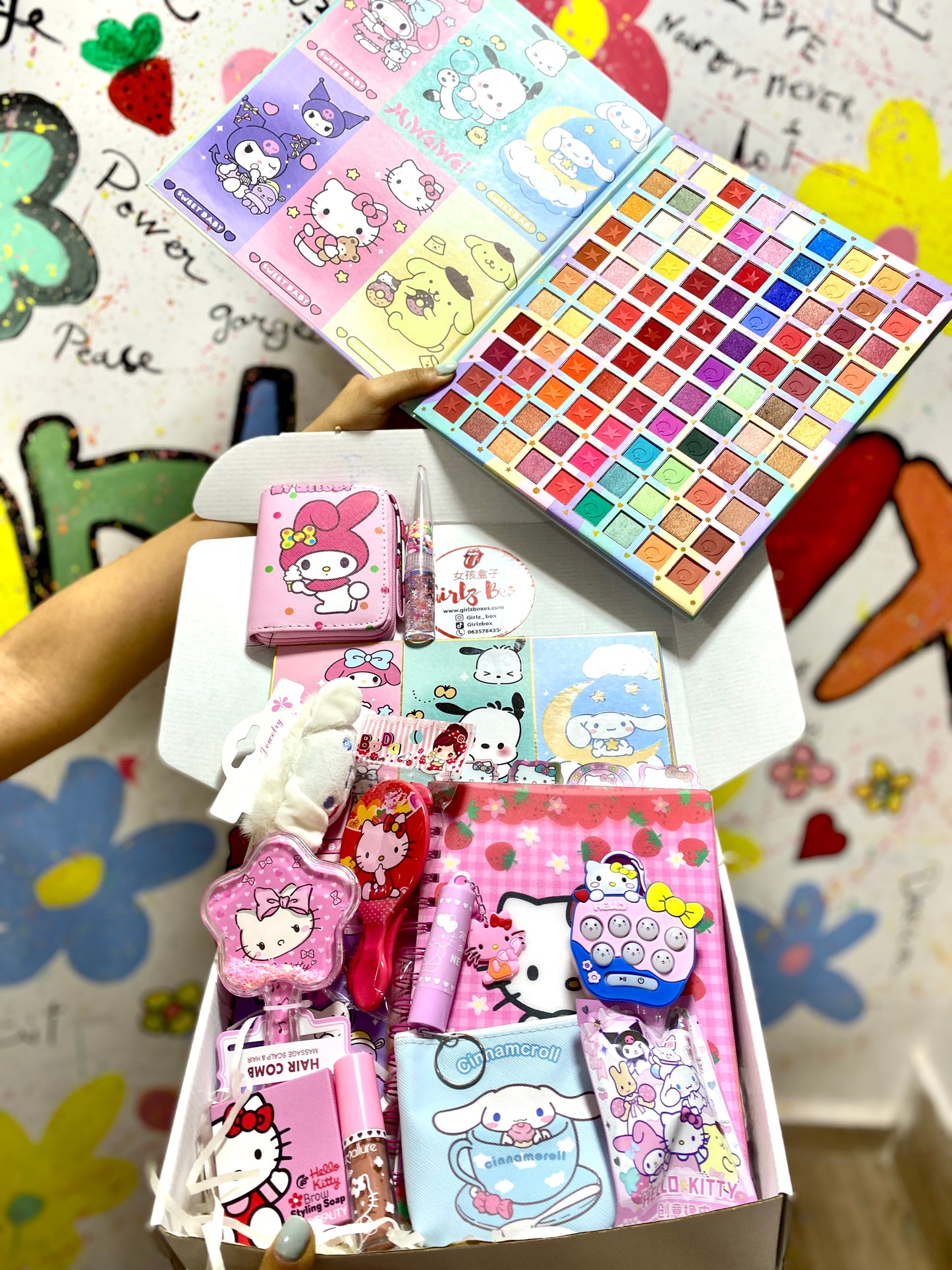 Limited edition sanrio hello kitty box pink cadeau gift box idée cadeau d’anniversaire pour fille - Girlzbox