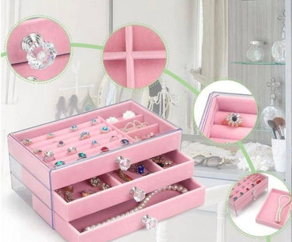 Boite à bijoux rangement tres chic منظم المجوهرات - Girlzbox