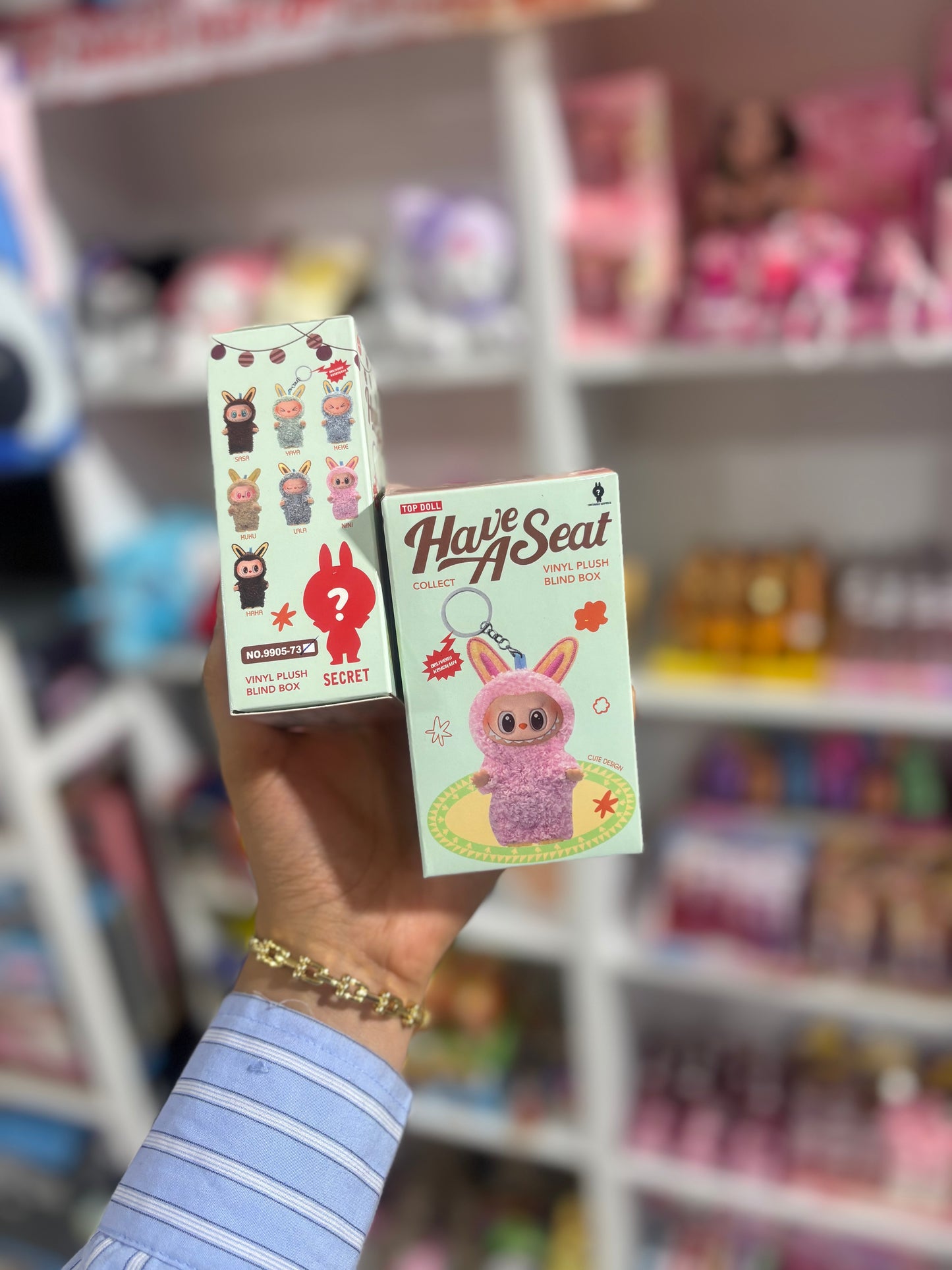 Labubu blind box surprise porte clé jouet