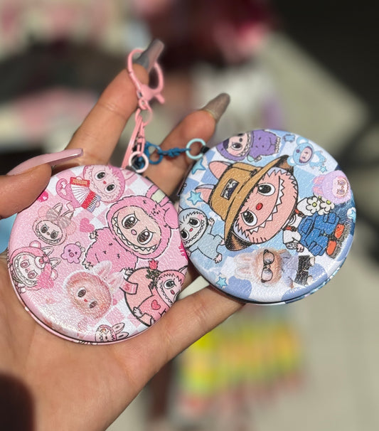 Miroir et porte clé labubu - Girlzbox