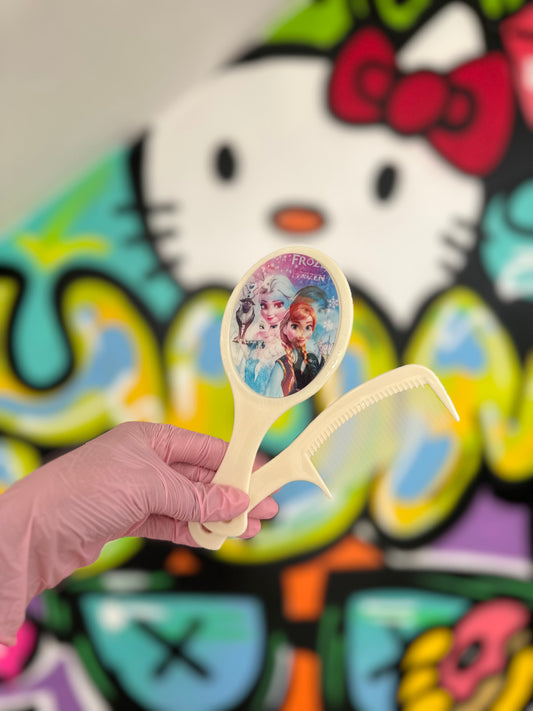 Frozen miroir et brosse à cheveux - Girlzbox