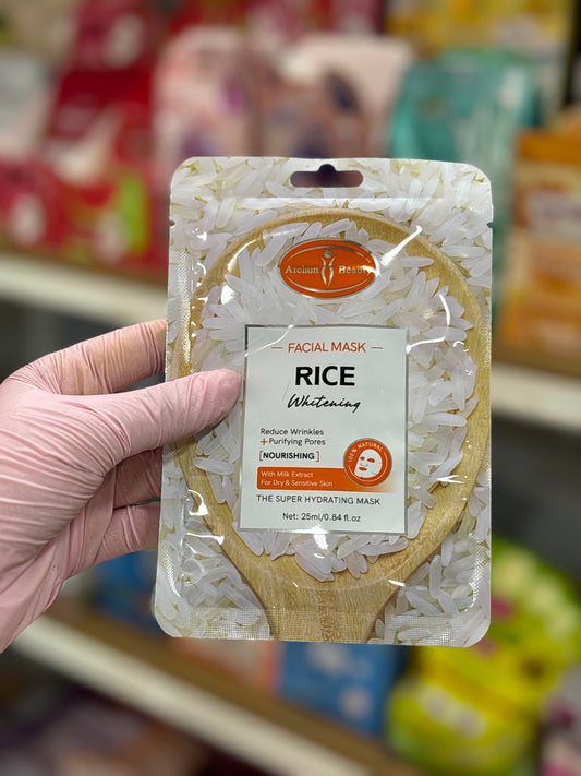 Sheet mask masque pour le visage rice whitening  - Girlzbox
