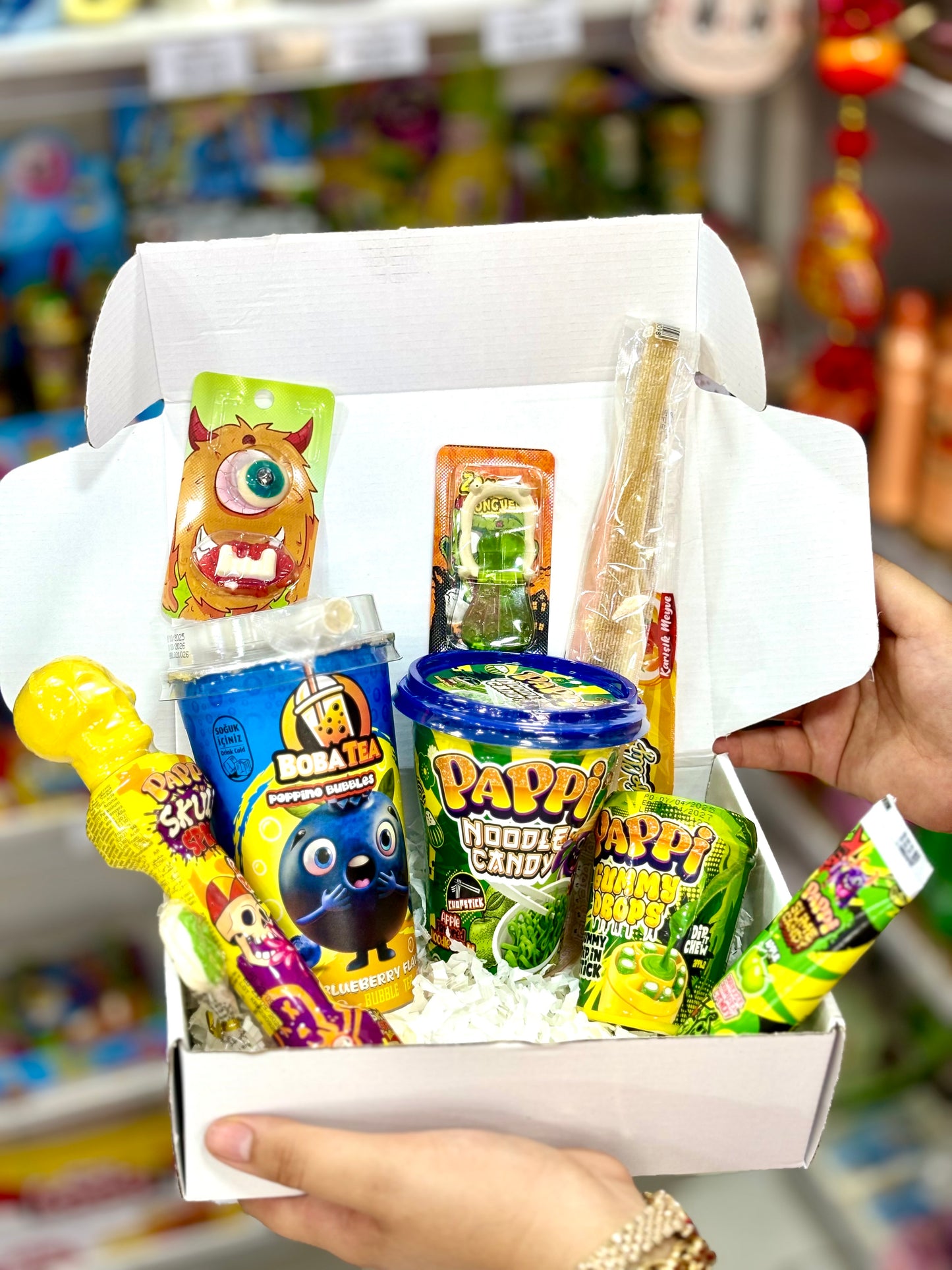 Promotion candy box sour candy bubble tea sweet noodels - Girlzbox