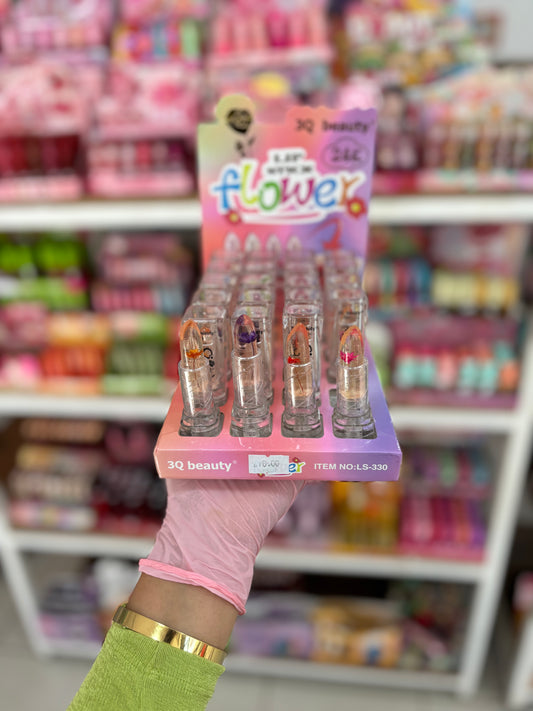 Lip gloss fleur tendance hydratante et couleur rose très claire - girlzbox