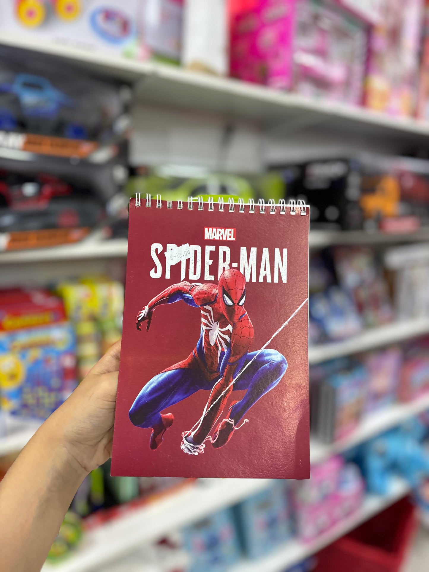 Bloc notes motif aléatoire stitch barbie spider man - Girlzbox