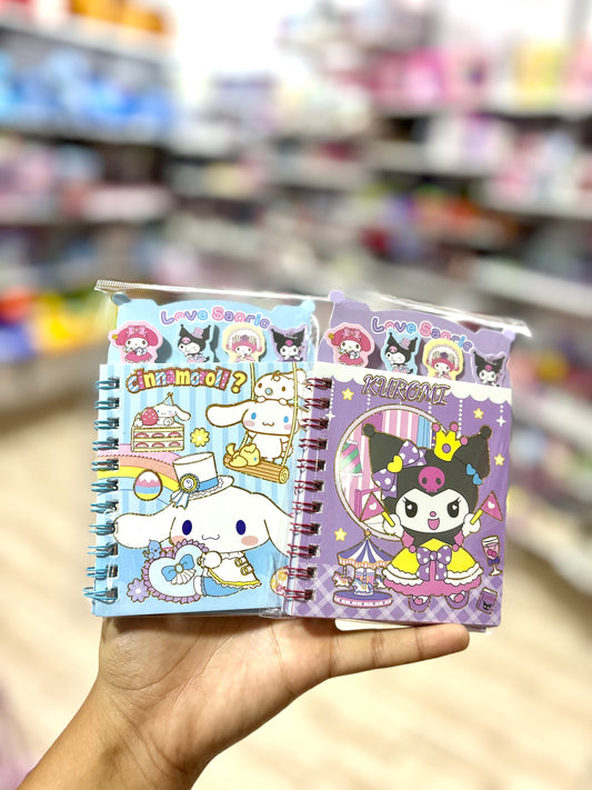 Mini bloc notes sanrio kuromi - Girlzbox