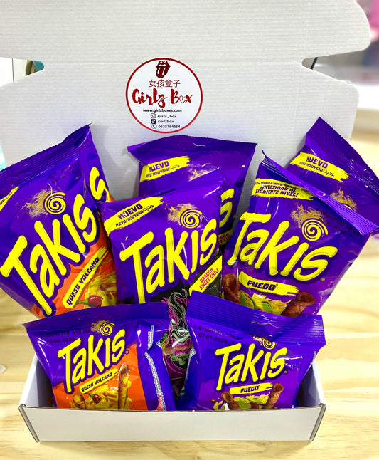 Offre x8 takis fuego dragon queso volcano hot chips - Girlzbox