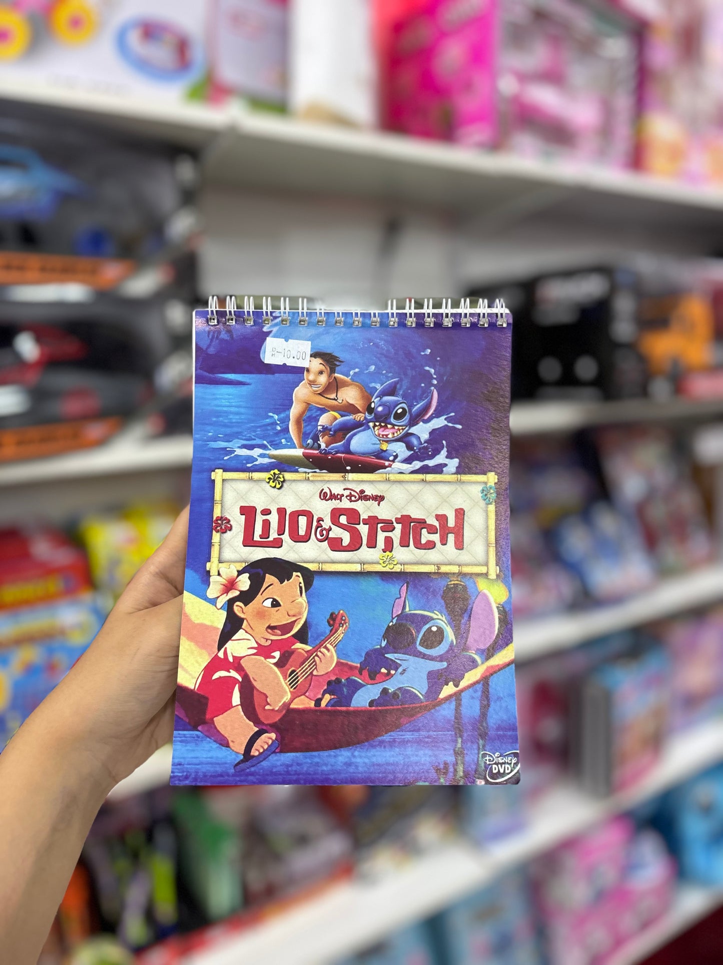 Bloc notes motif aléatoire stitch barbie spider man - Girlzbox