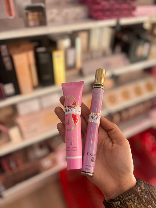 Crème hydratante + parfum miss girl