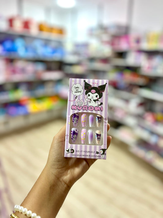 Faux ongles pour fille kuromi - Girlzbox