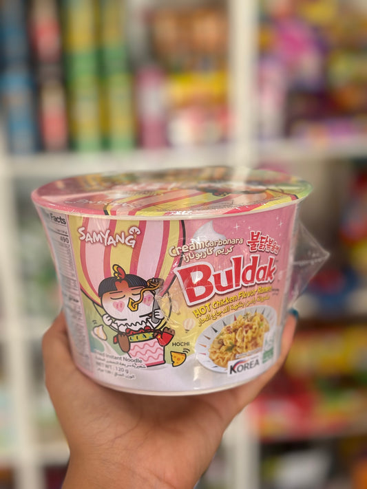 Big cup buldak noodels carbonara cream spicy ramen nodls nouille-Girlzbox