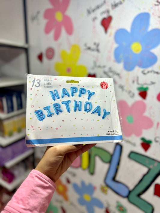 Anniversaire ballons happy birthday - Girlzbox