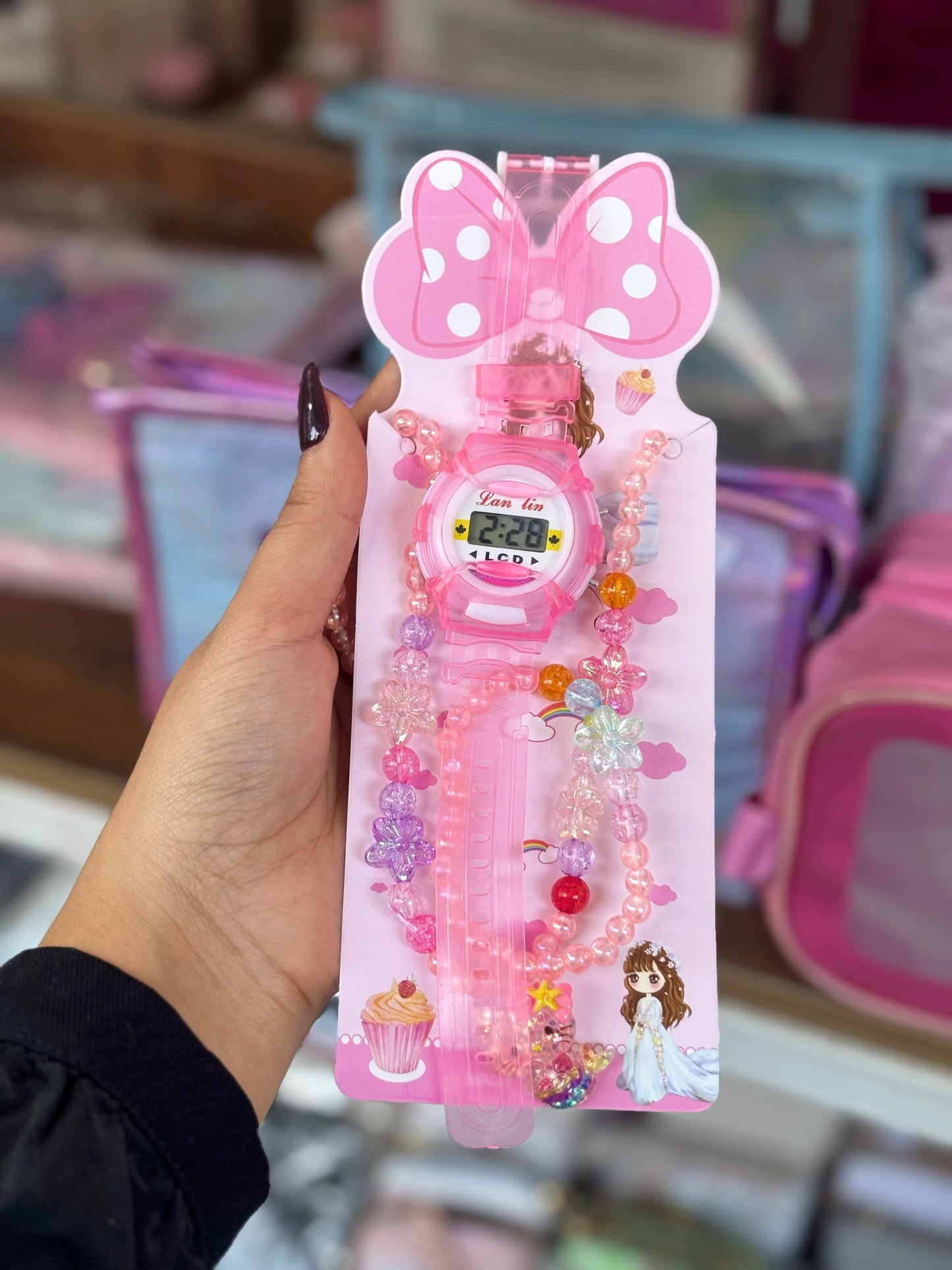 Pack montre bracelet et collier - Girlzbox