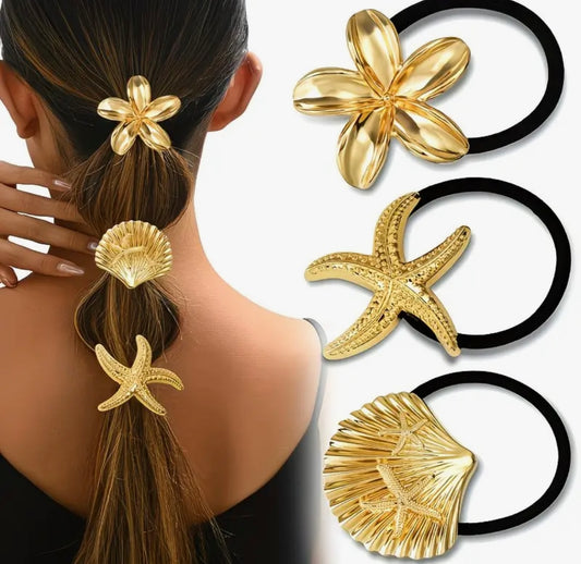 1pcs bandeaux de la série Golden Ocean, style élégant et bohème, bandeaux durables et robustes, accessoires pour cheveux