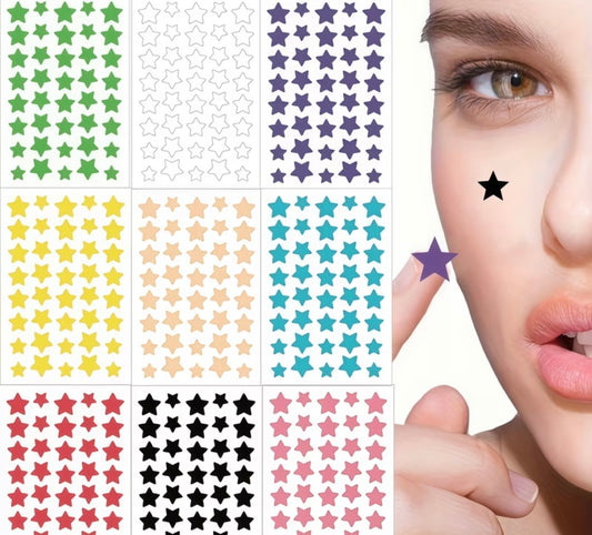 Pimple patch Patchs Anti-Boutons Hydrocolloïdes Superstar - Couverture Mignonne en Forme d'Étoile,Colorés Sans Parfum, Sans Parabènes, Convient à Tous les Types de peaux , Patchs Anti-Boutons pour le Visage