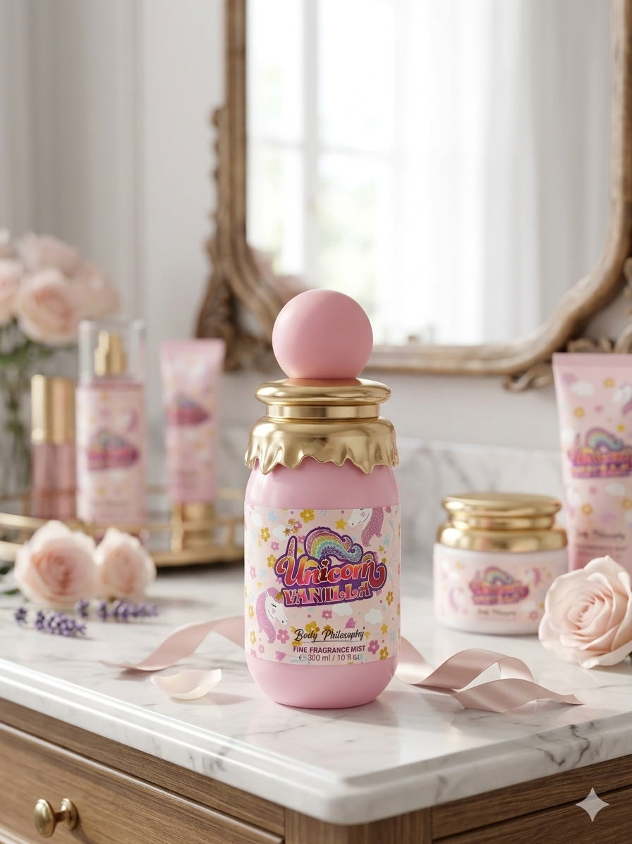Unicorn brume pour le corps parfum sucré - Girlzbox