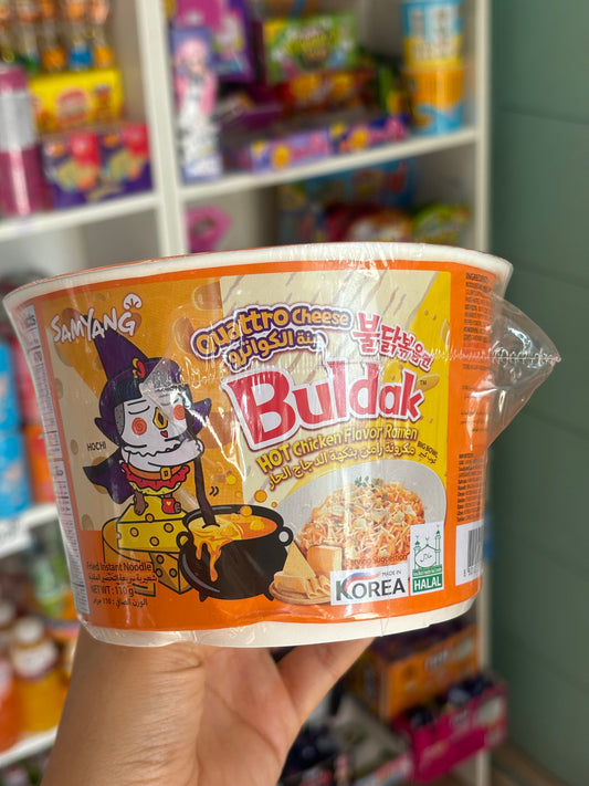 Big cup buldak noodels 4 fromage spicy ramen nodls nouille-Girlzbox